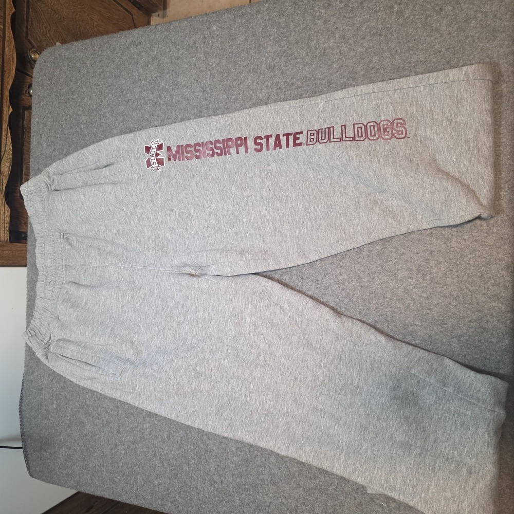 heather grey Mississippi State Bulldogs sweatpants Medium C2